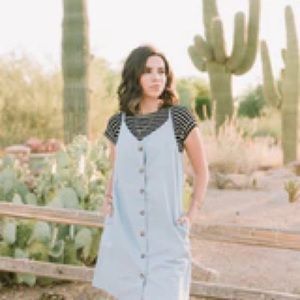 Chambray Jumper Dress
